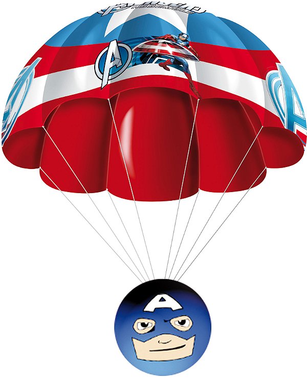 Parachuters 3d Marvel - Capitão América - Candide