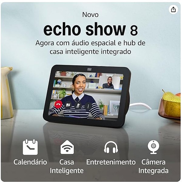Novo Echo Show 8 Terceira geração