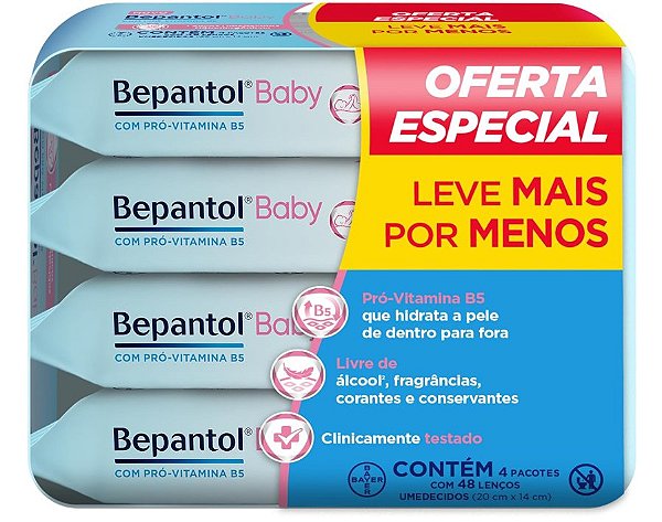 Bepantol Baby Kit 192 Lenços Umedecidos