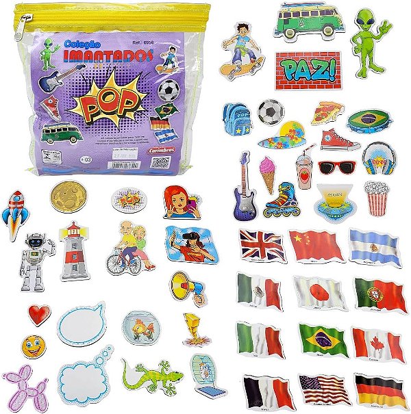 Brinquedo Educativo Magnético Cultura Pop