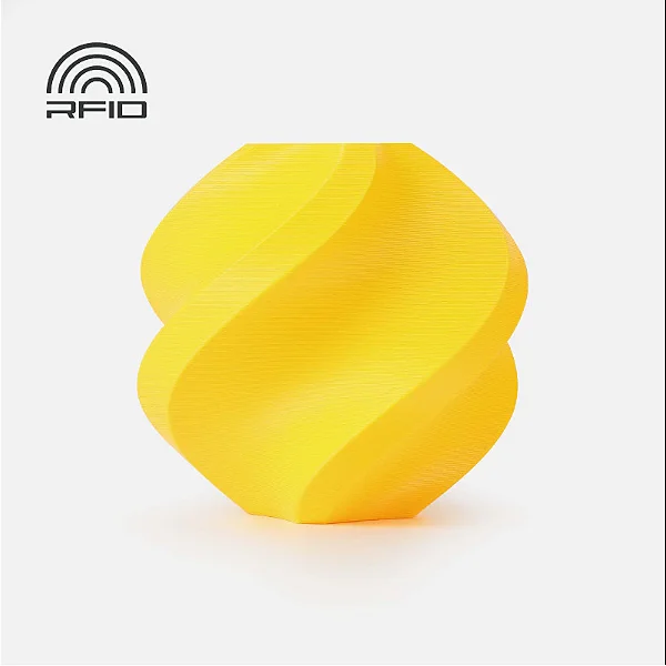 Filamento PLA Lite Amarelo com Carretel Reutilizável Bambulab 1Kg 1.75mm - (cod. 16400)