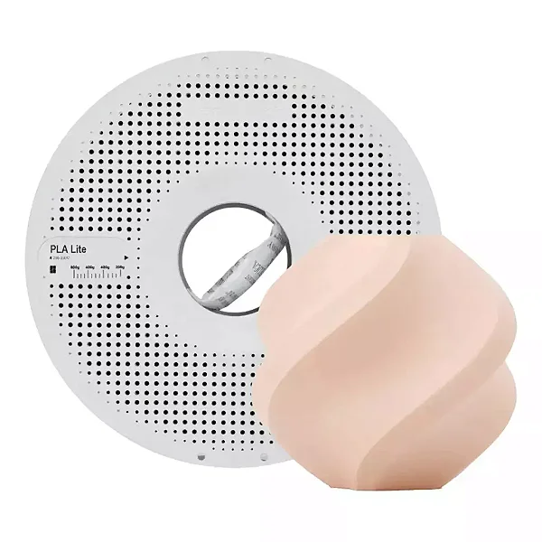 Filamento PLA Lite Bege Fosco com Carretel Reutilizável Bambulab 1Kg 1.75mm - (cod. 16700)