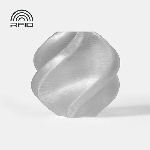 FILAMENTO PETG TRANSLUCIDO COM CARRETEL REUTILIZAVEL 1KG 1.75MM BAMBULAB