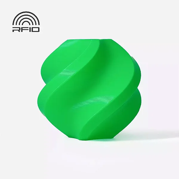 Filamento PLA Bambu Verde com Carretel Reutilizável Bambulab 1Kg 1.75mm - (cod. 10501)
