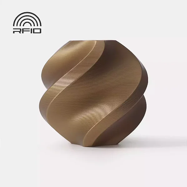 Filamento PLA Bronze com Carretel Reutilizável Bambulab 1Kg 1.75mm - (cod. 10801)