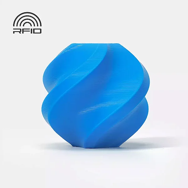 Filamento PLA Ciano com Carretel Reutilizável Bambulab 1Kg 1.75mm - (cod. 10603)