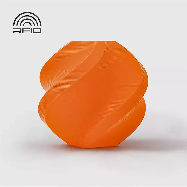 Filamento PLA Laranja com Carretel Reutilizável Bambulab 1Kg 1.75mm - (cod. 10300)