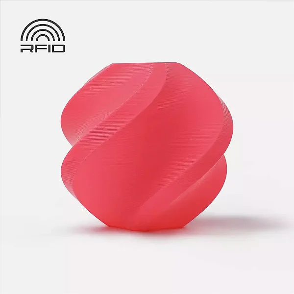 Filamento PLA Rosa com Carretel Reutilizável Bambulab 1Kg 1.75mm - (cod. 10203)