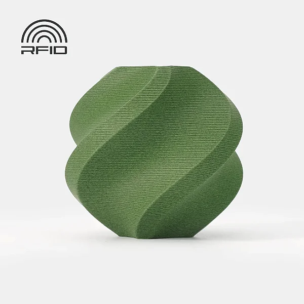 Filamento PLA-CF (Fibra de Carbono) MATCHA GREEN com Carretel Reutilizável Bambulab 1Kg 1.75mm - (cod. 14500)