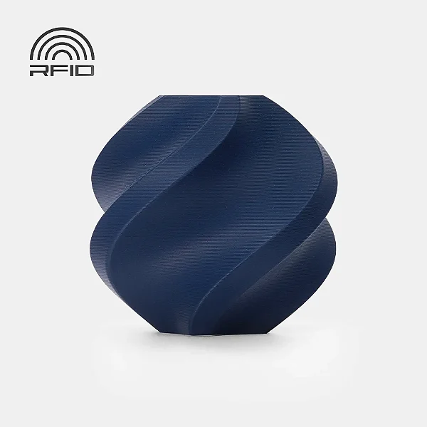 Filamento PLA-Fosco (Matte) Azul Escuro com Carretel Reutilizável Bambulab 1Kg 1.75mm - (cod. 11602)