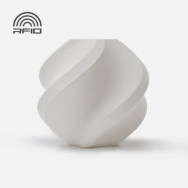 Filamento PLA-Fosco (Matte) Branco com Carretel Reutilizável Bambulab 1Kg 1.75mm - (cod. 11100)