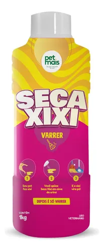 Seca Xixi Cachorro e Gato p/ Varrer 1kg Profissional Petmais
