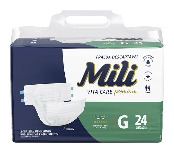 FRALDA ADULTO VITA CARE PREMIUM MEGA G 24 UN