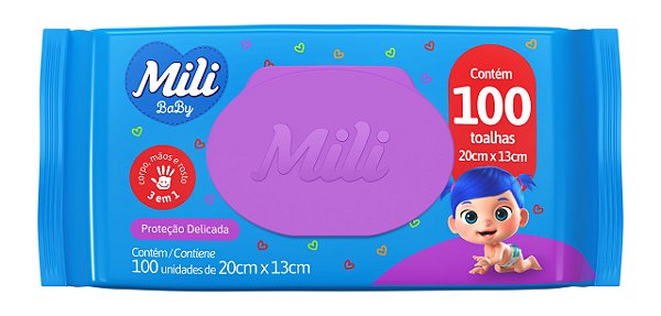 TOALHAS UMEDECIDAS MILI BABY 100UN