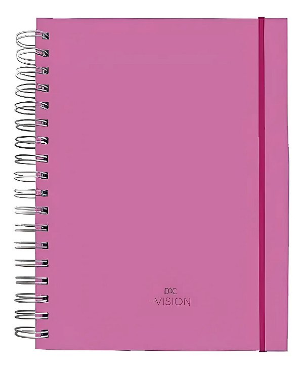 Caderno Universitário Smart DAC Vision Rosa 80 Folhas