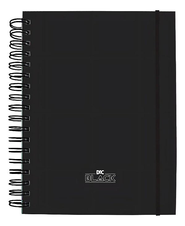 Caderno Colegial Smart DAC All Black 80 folhas
