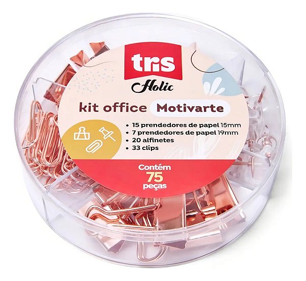 Kit Office Motivarte Holic Tris 75 Peças