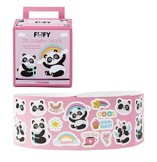 Kit Adesivo Panda Fofy para Veículos