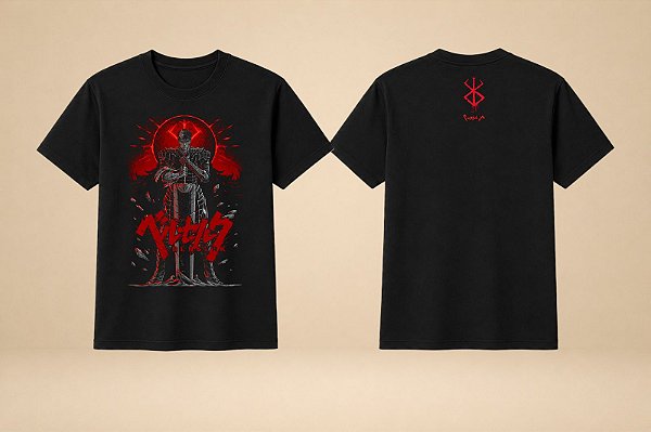 Camiseta Guts Eclipse Berserk | Algodão Preta