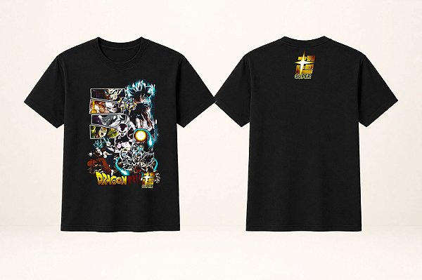 Camiseta Goku Dragon Ball Super | Algodão Preta