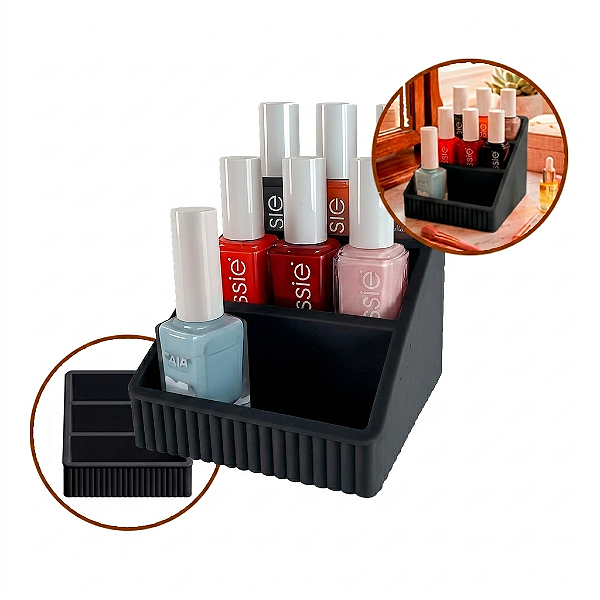 Organizador de Esmaltes Porta Esmalte Multiuso Bancada Maquiagem e Manicure