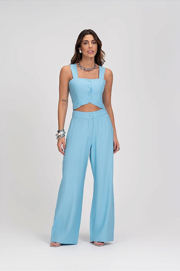 Calça Sandra Pantalona de alfaiataria