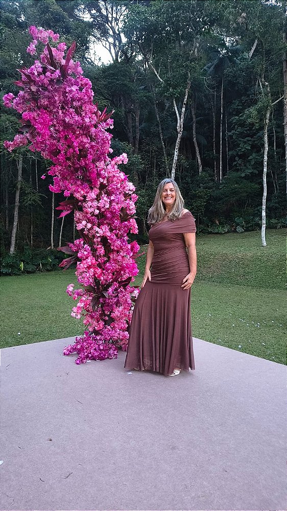 Vestido Longo em Tule