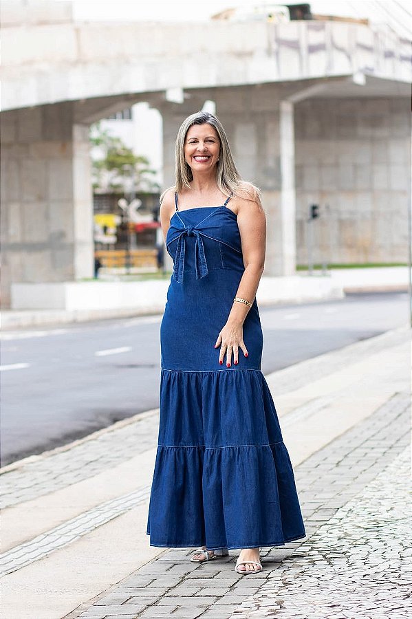 Vestido Jeans Longo