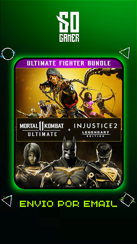 Mortal Kombat 11 Ultimate + Injustice 2 Lendária PS4 ou PS5 - Mídia Digital