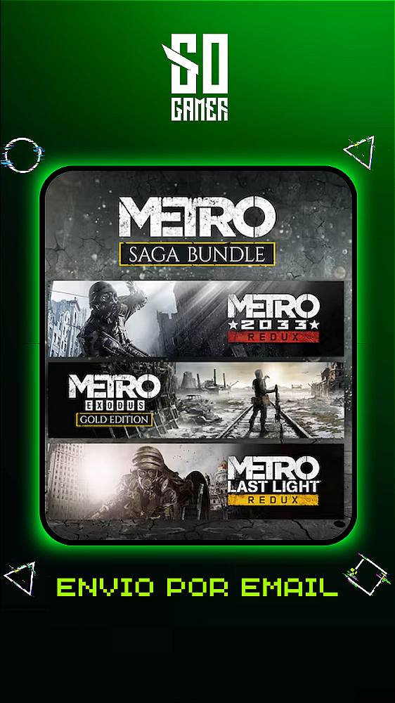 Conjunto Metro Saga PS4 ou PS5 - Mídia Digital