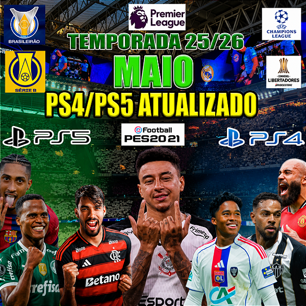 Option File PES 2021 PS4 e PS5 Atualizado