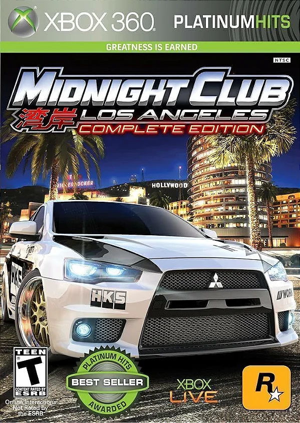 Midnight Club Xbox 360 Mídia Digital