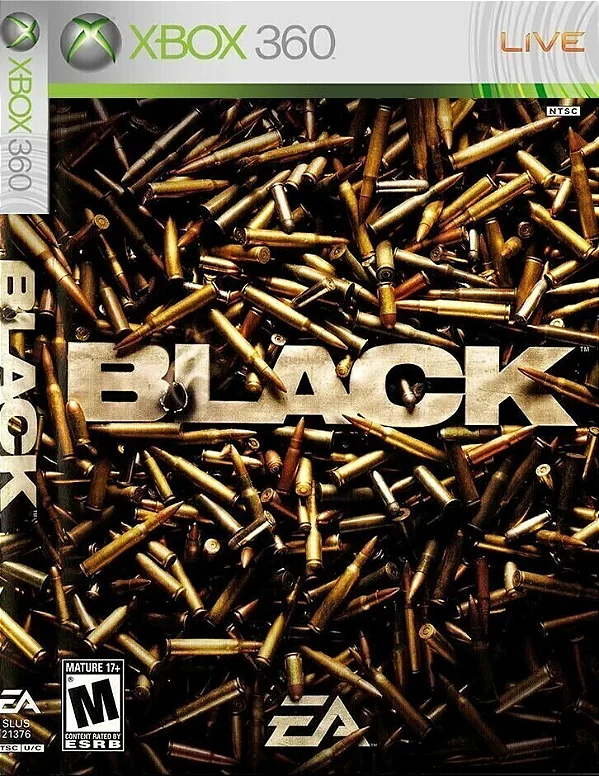 Black Xbox 360 Mídia Digital