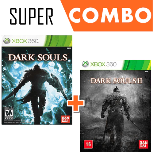 Combo Dark Souls 1 e 2 Xbox 360 Midia Digital