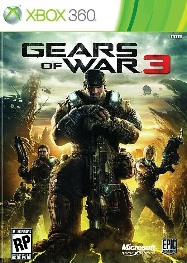 Gears of War 3 Xbox 360 Mídia Digital