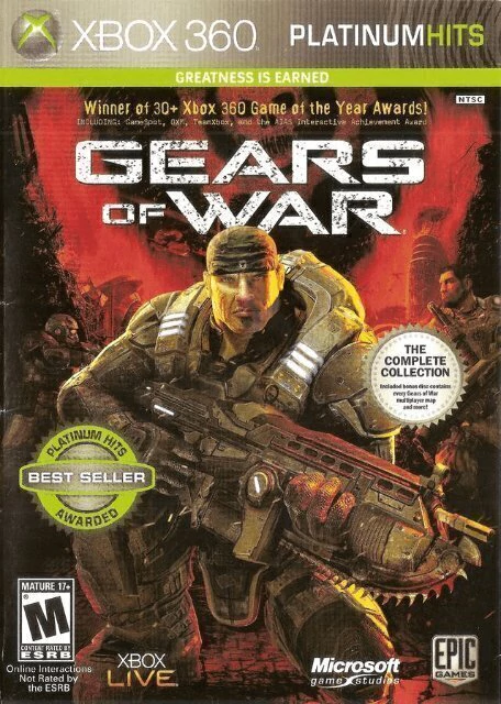 Gears of War 1 Xbox 360 Midia Digital