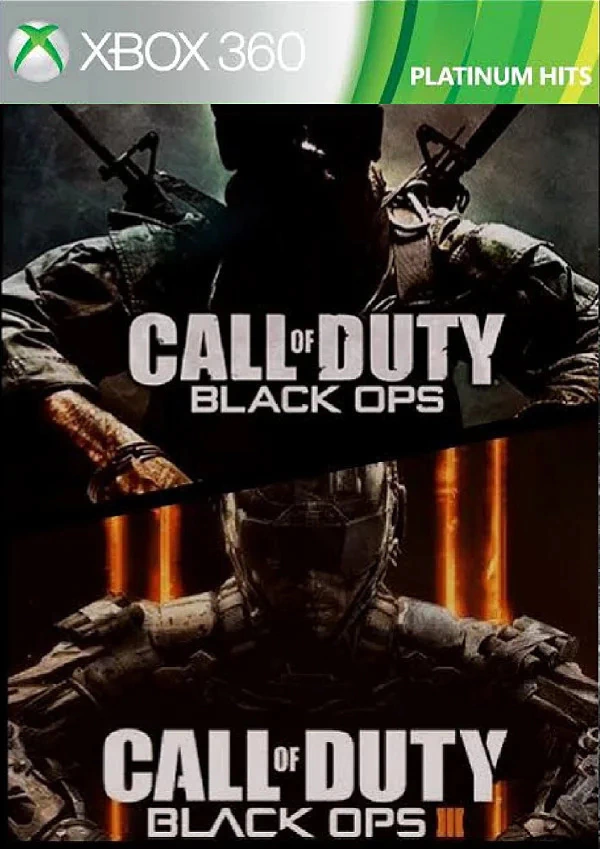 Call of Duty Black Ops 1 e 3 Xbox 360 Midia Digital