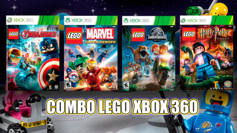 Combo Lego Xbox 360 Mídia Digital