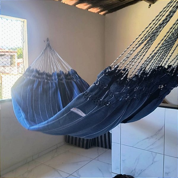rede descanso jeans azul