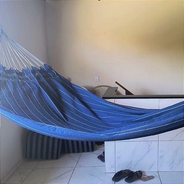 rede descanso jeans azul