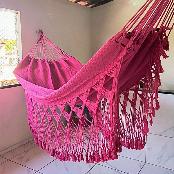 rede descanso losango rosa pink
