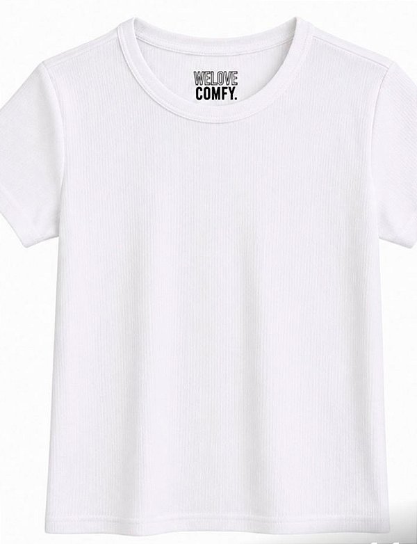 T- shirt Malha Canelada