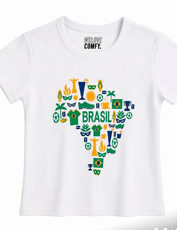 T- shirt canelada BRASIL é show