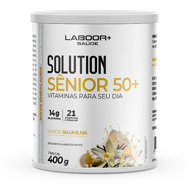 Solution Sênior 50+ 400g Baunilha