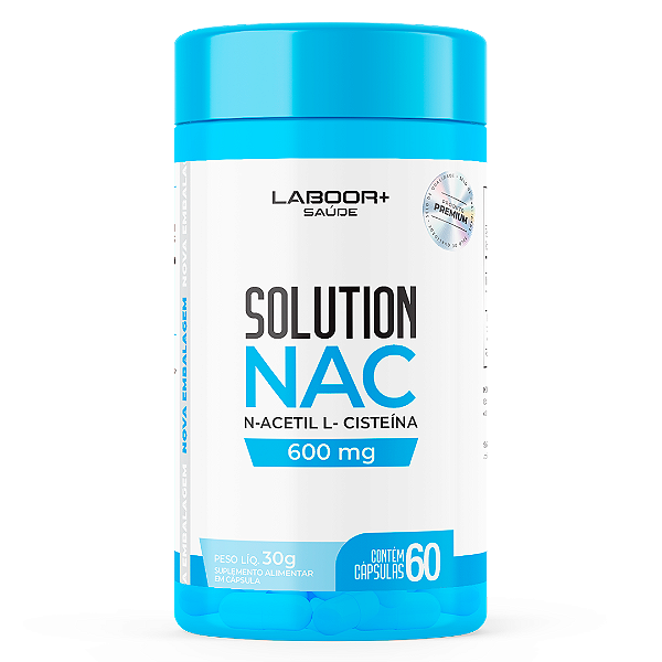 Solution NAC N-Acetil L - Cisteína 600mg 60 Cápsulas
