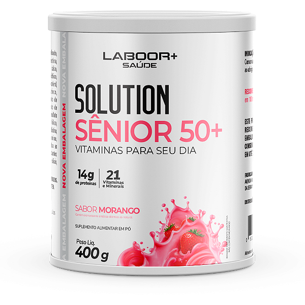 Solution Sênior 50+ 400g Morango
