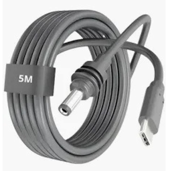Cabo Energia Carregador Dc Usb-C 5 Metros Para Starlink Mini