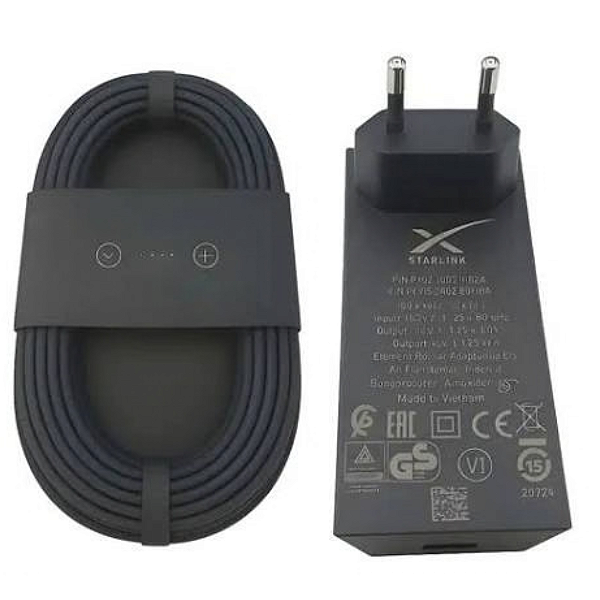 Fonte + cabo para antena Starlink mini  15m