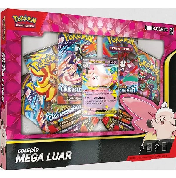 Box Pokémon Coleção Mega Luar Clefable Ex - Copag