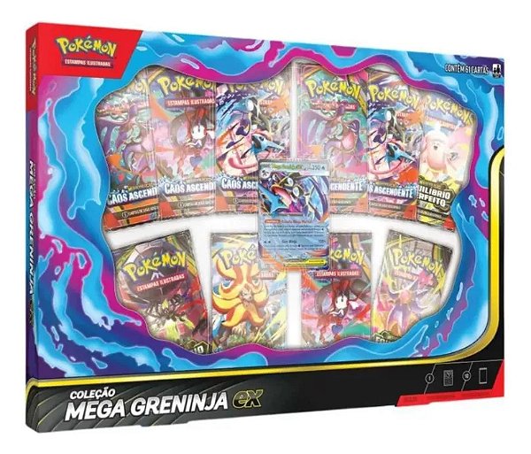 Box Pokémon Coleção Mega Greninja Ex - Copag